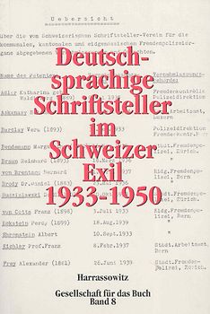 Deutschsprachige Schriftsteller im Schweizer Exil 1933-1950