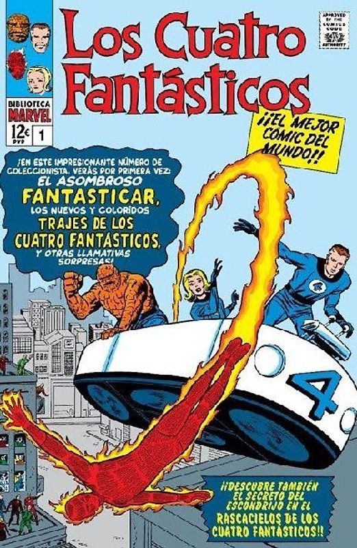 Biblioteca marvel los 4 fantásticos 1. 1961-62: fantastic four 1-6 usa
