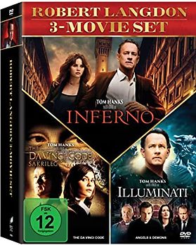 Robert Langdon Movie Collection: Inferno / Illuminati / The Da Vinci Code - Sakrileg DVD