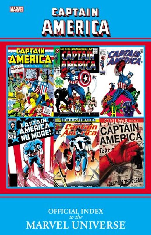Captain America: Official Index to the Marvel Universe - Marvel Comics