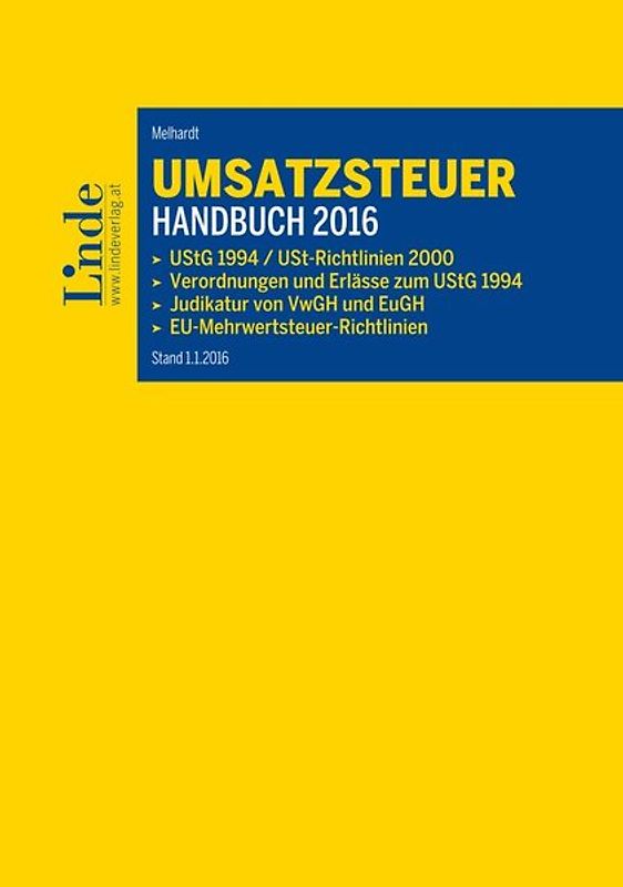 Umsatzsteuer-Handbuch 2016