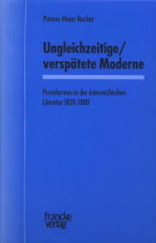 Ungleichzeitige/verspätete Moderne