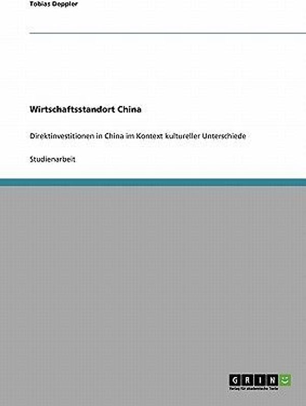 Wirtschaftsstandort China