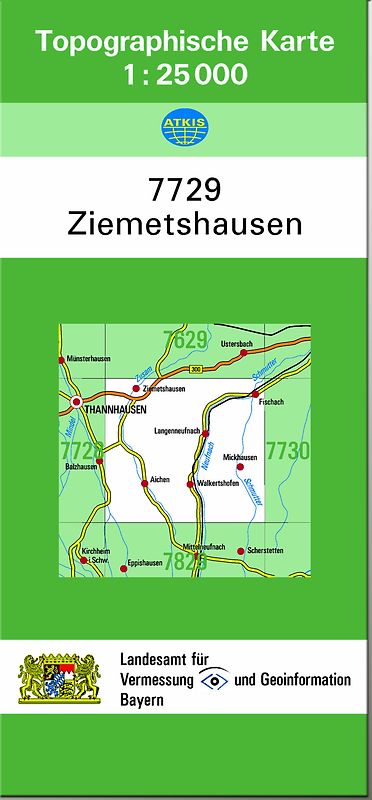 TK25 7729 Ziemetshausen