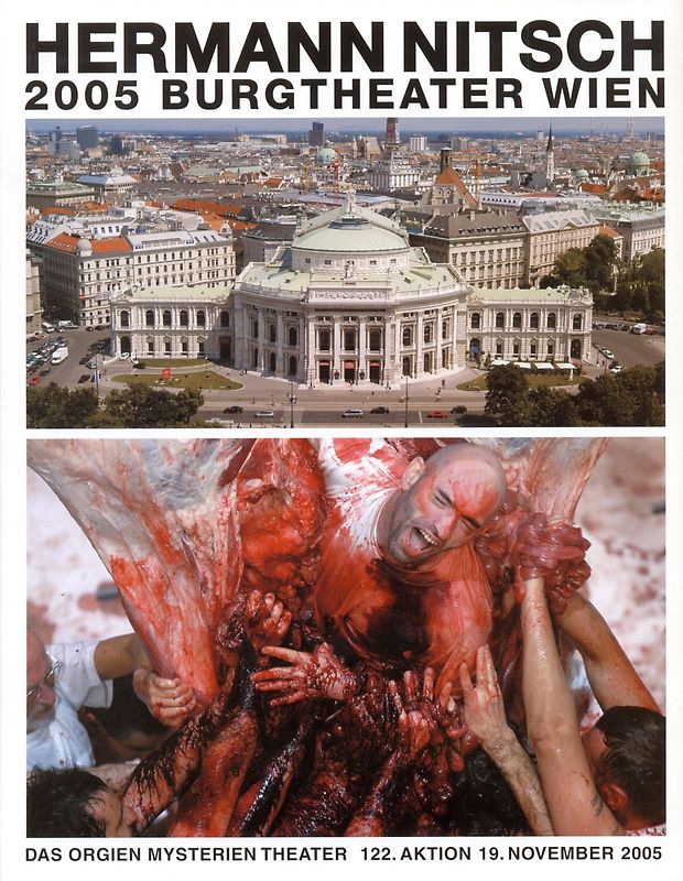 Hermann Nitsch 2005 im Burgtheater Wien