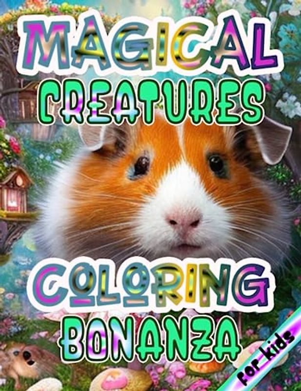 MAGICAL CREATURES COLORING BONANZA: Discover the World of Guinea Pig, Rat, and Monkey Magic