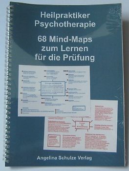 Heilpraktiker Psychotherapie. 68 Mind-Maps zum Lernen für die Prüfung - Angelina Schulze [Spiralbindung]