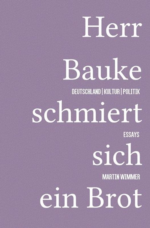 Herr Bauke schmiert sich ein Brot