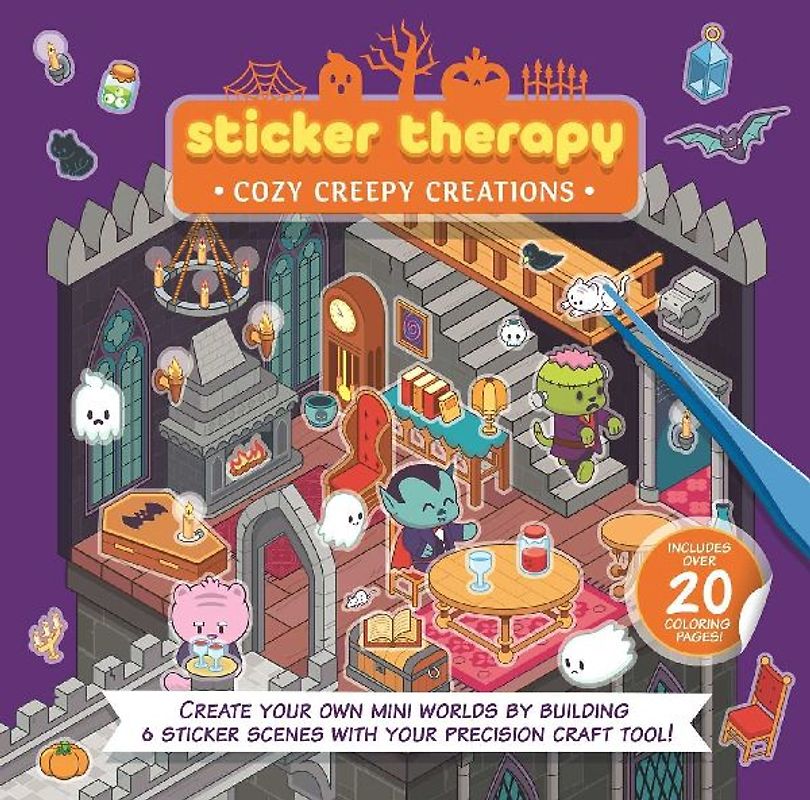 Sticker Therapy: Cozy Creepy Creations