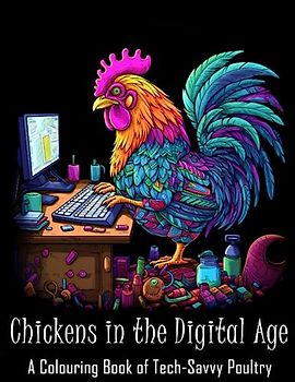 Chickens in the Digital Age: A Colouring Book for Tech-Savvy Poultry