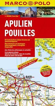 MARCO POLO Karte Italien Blatt 11 Apulien 1:200 000