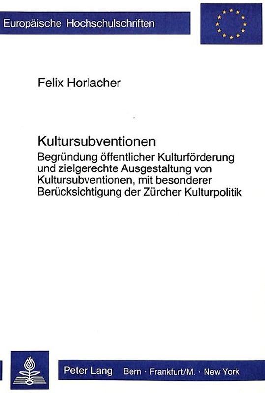 Kultursubventionen