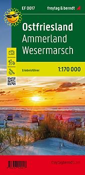 freytag & berndt Freizeitkarte Ostfriesland, Erlebnisführer 1:170.000