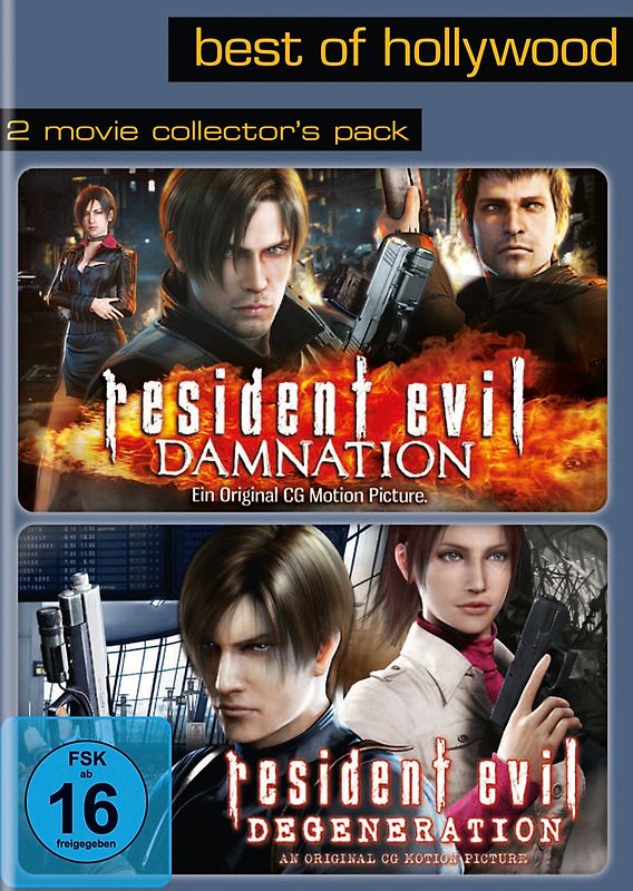 Best of Hollywood - 2 Movie Collector's Pack: Resident Evil: Damnation / Degeneration [2 DVDs] DVD