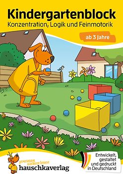 Kindergartenblock ab 3 Jahre – Konzentration, Logik, Feinmotorik