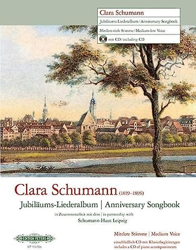 Jubiläums-Liederalbum -14 Lieder für mittlere / tiefe Singstimme und Klavier-: Sammelband, CD für Mittlere Singstimme oder Tiefe Singstimme, Klavier (Edition Peters)