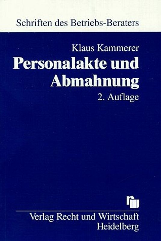 Personalakte und Abmahnung