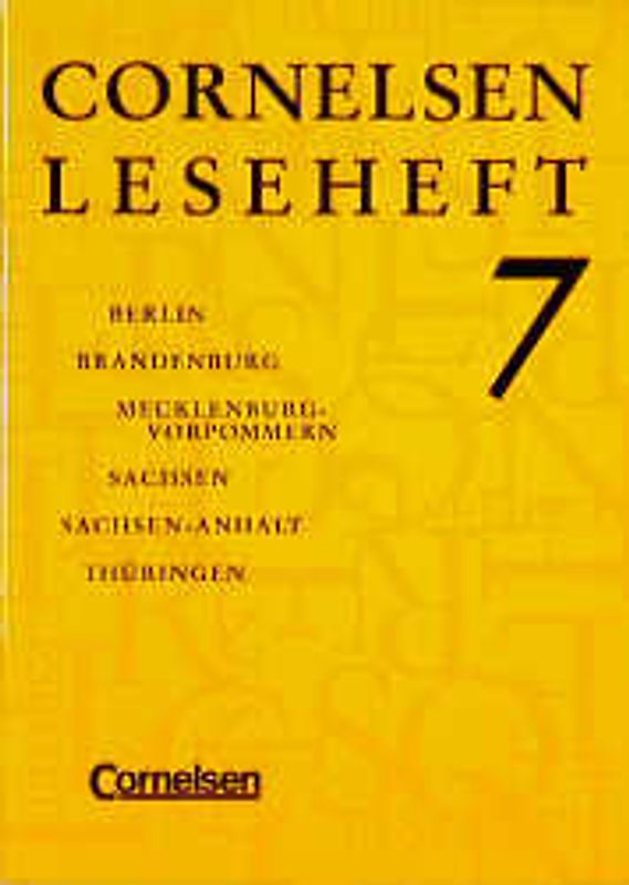 Cornelsen Lesehefte. Leseheft