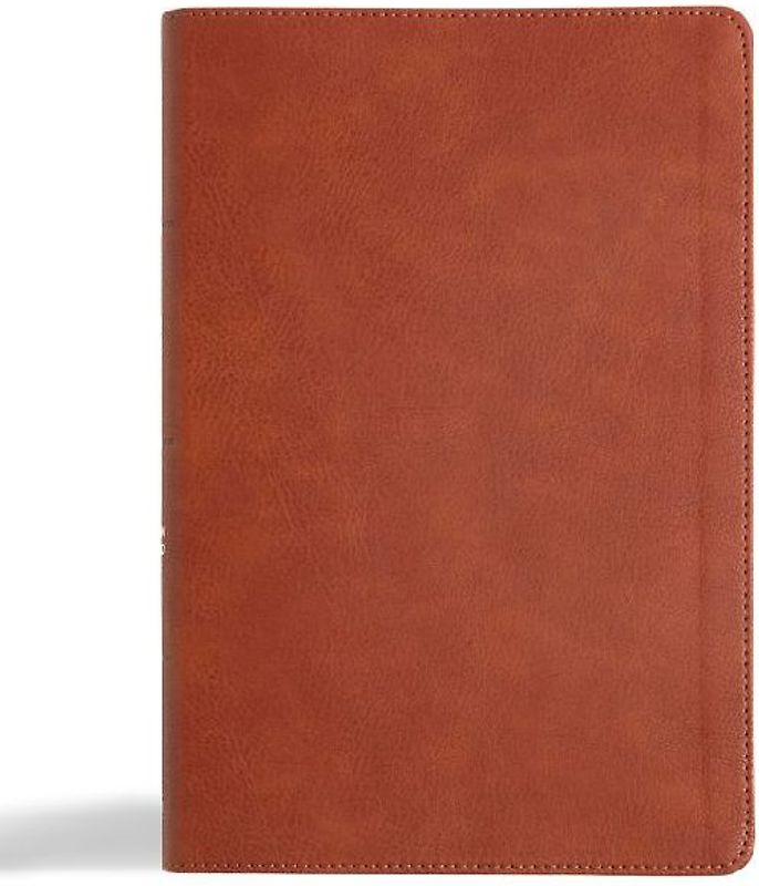 CSB Giant Print Reference Bible, Digital Study Edition, Burnt Sienna Leathertouch, Indexed