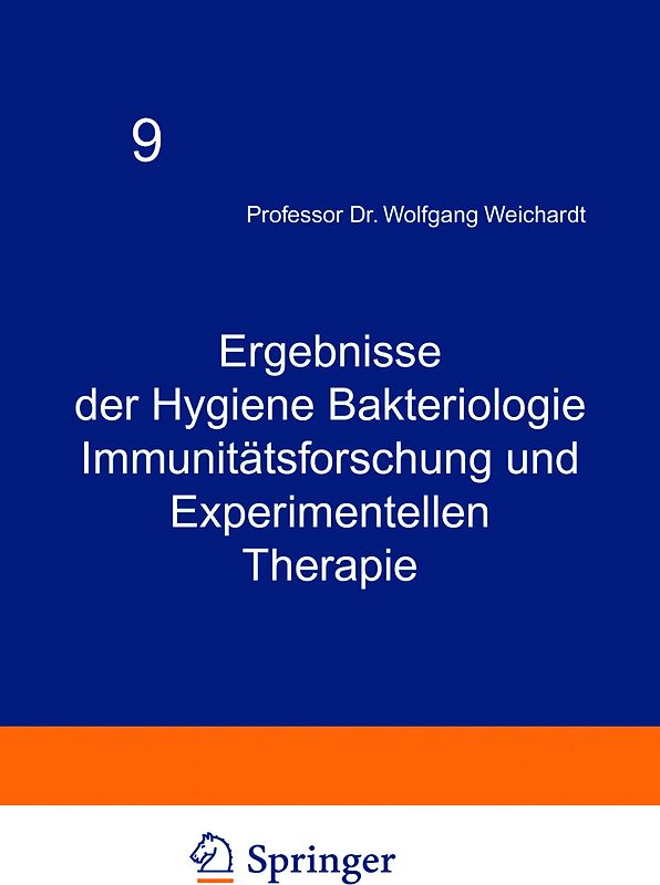 Ergebnisse der Hygiene Bakteriologie Immunitätsforschung und Experimentellen Therapie