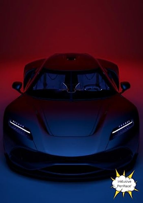 Auto Hausaufgabenheft für alle die Rennwagen, Sportwagen und Autorennen mögen: A5 : komplettes Schuljahr : inklusive PenRace©, dem spannenden Rennspiel für die große Pause