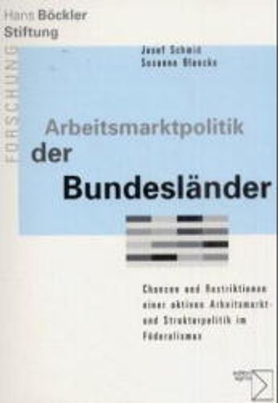 Arbeitsmarktpolitik der Bundesländer