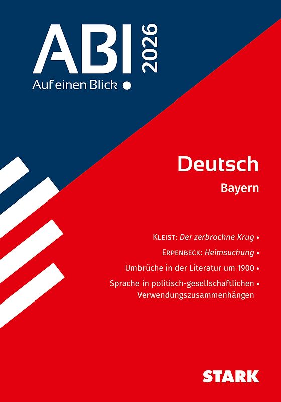 STARK Deutsch - Abi - Auf einen Blick! 2026 Bayern