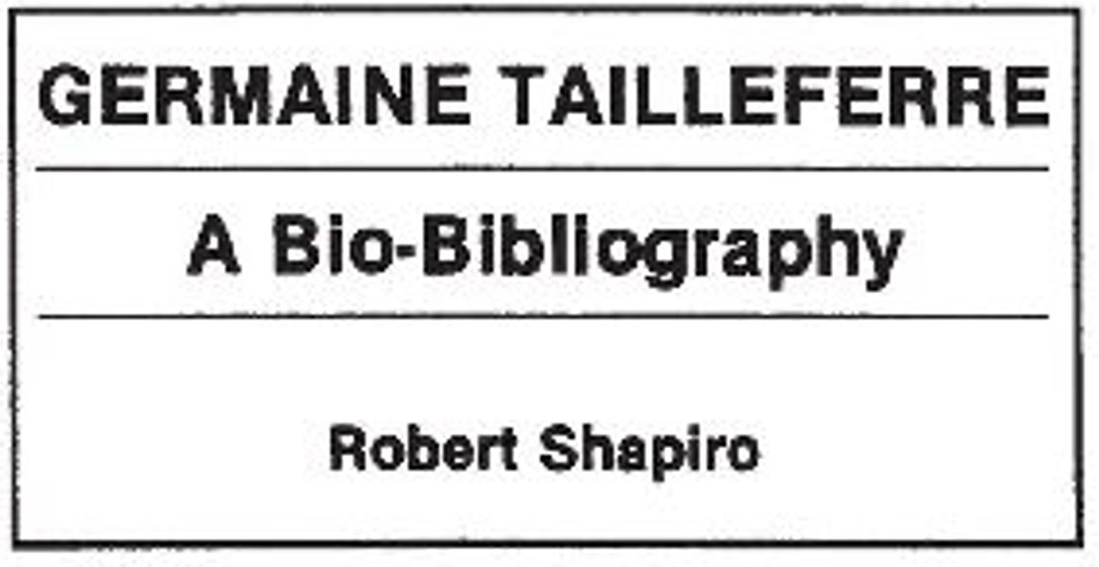 Germaine Tailleferre