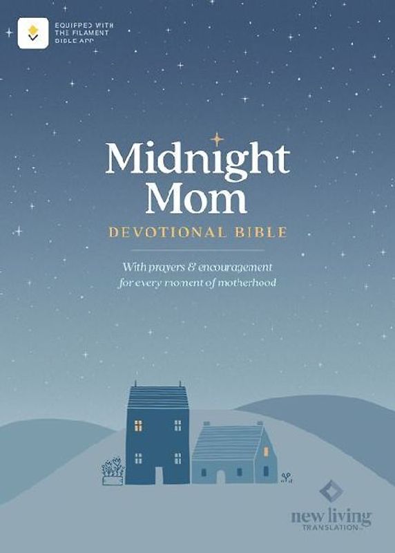 NLT Midnight Mom Devotional Bible (Hardcover, Red Letter, Filament Enabled)