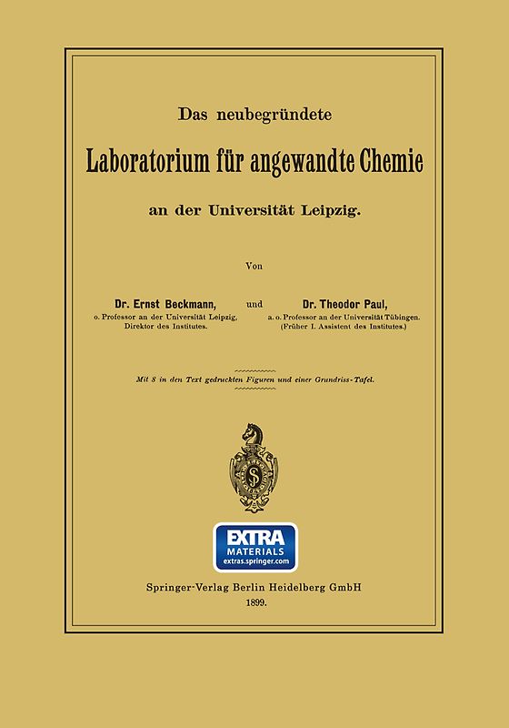 Das neubegründete Laboratorium für angewandte Chemie an der Universität Leipzig