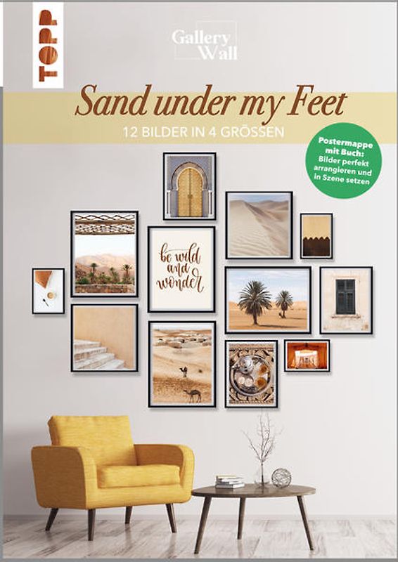 Gallery Wall "Sand Under My Feet". 12 Bilder in 4 Größen