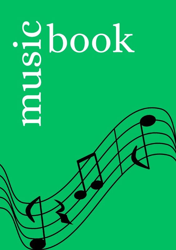 Music Book: DIN A4 Staff Book | 300 Pages with 12 Staves / Systems per Sheet | Paper 90g/m²