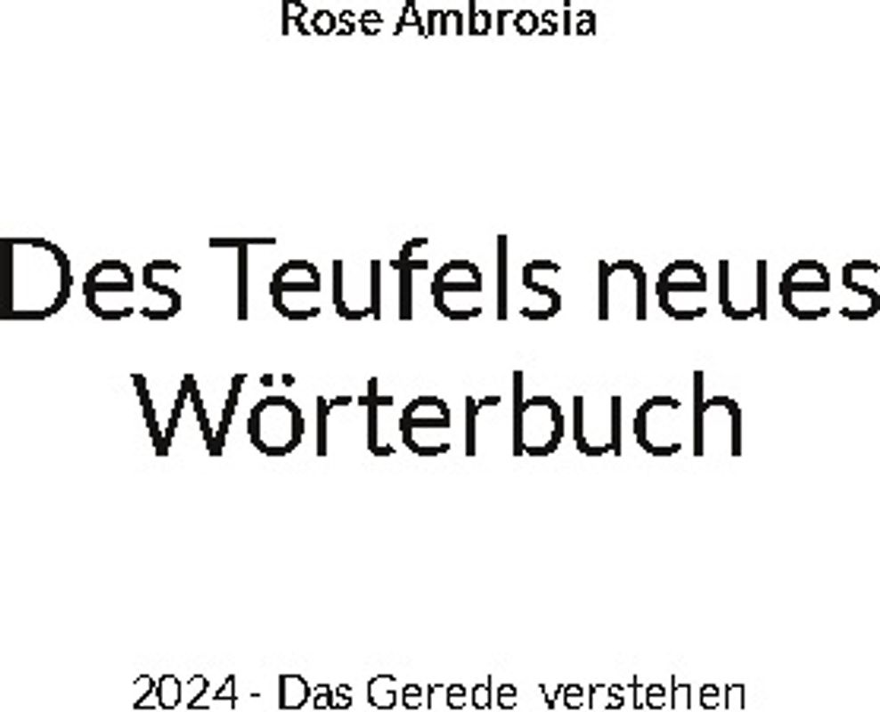 Des Teufels neues Wörterbuch