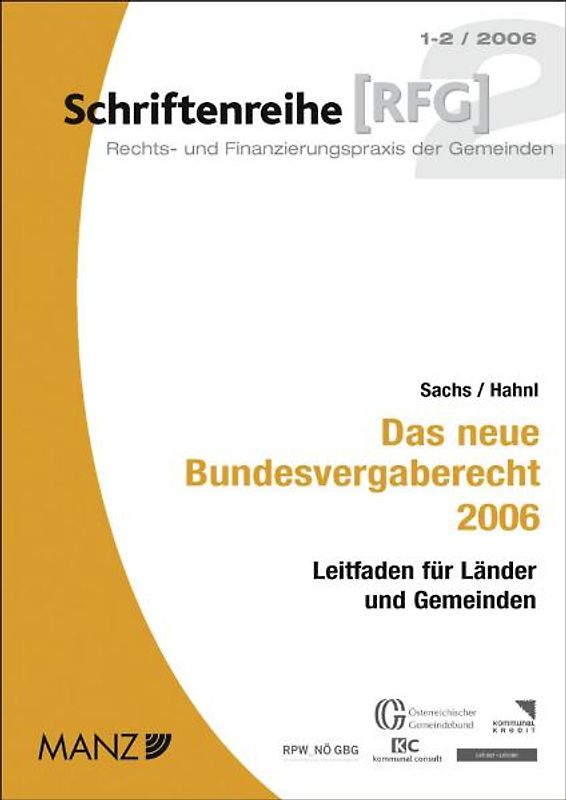 Das neue Bundesvergaberecht 2006