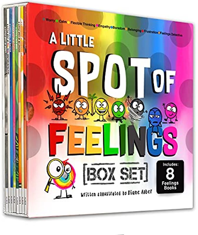 A Little SPOT of Feelings 8 Book Box Set (Book 25-32: Empathy, Frustration, Calm, Belonging, Worry, Boredom, Flexible Thinking, & Feelings Detective)