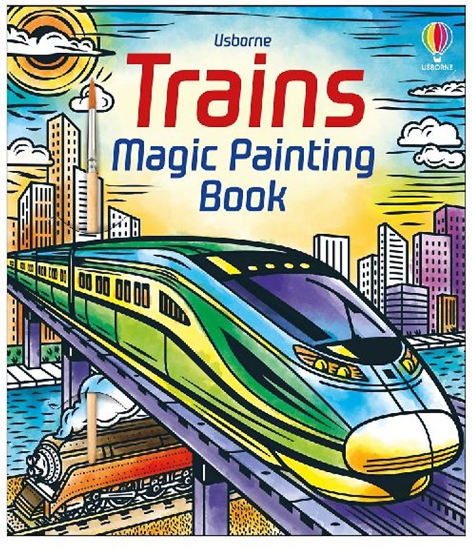Trains Magic Painting Book