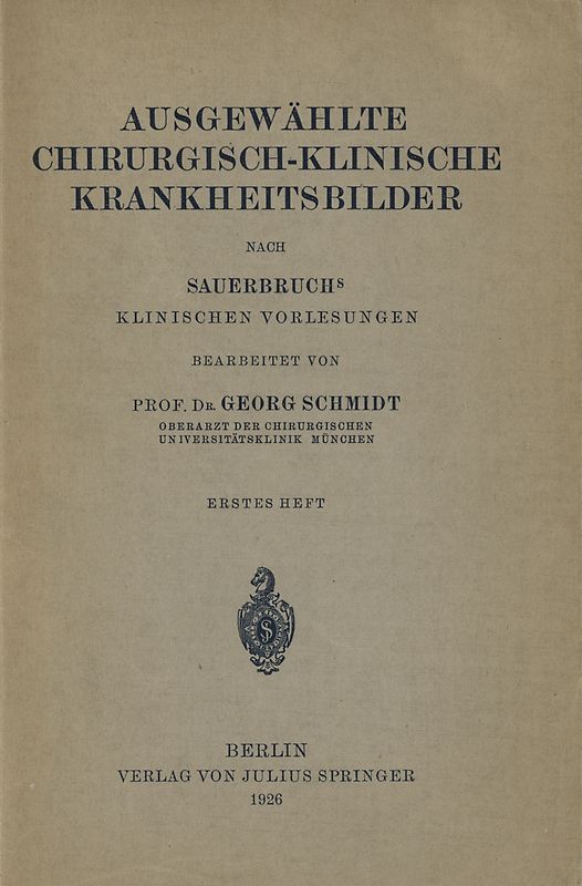 Ausgewählte Chirurgisch-Klinische Krankheitsbilder