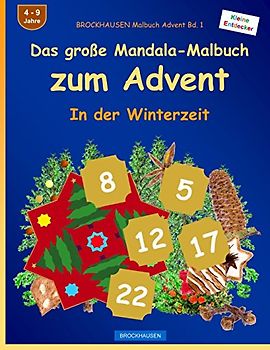 BROCKHAUSEN Malbuch Advent Bd. 1 - Das große Mandala-Malbuch zum Advent: In der Winterzeit