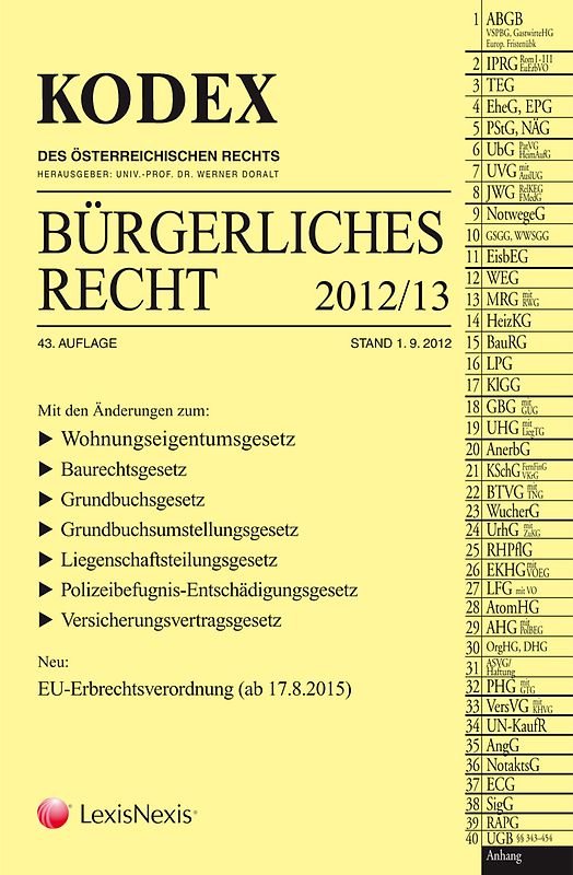 KODEX Bürgerliches Recht 2012/13