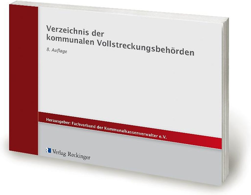 Verzeichnis der kommunalen Vollstreckungsbehörden