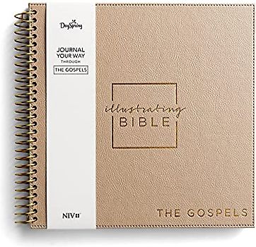 Niv, Spiral-Bound Illustrating Bible: The Gospels, Softcover Spiral, Tan