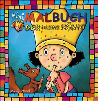 Der kleine König. Mini-Malbuch, blau