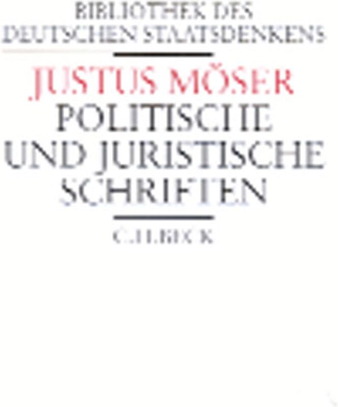 Politische und juristische Schriften