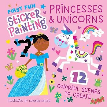 First Fun Sticker Painting: Princesses & Unicorns