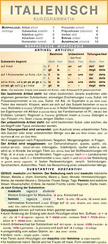 Leporello: Italienisch Kurzgrammatik – Die komplette Grammatik im Überblick