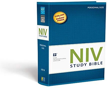 NIV Study Bible, Personal Size, Paperback, Red Letter Edition
