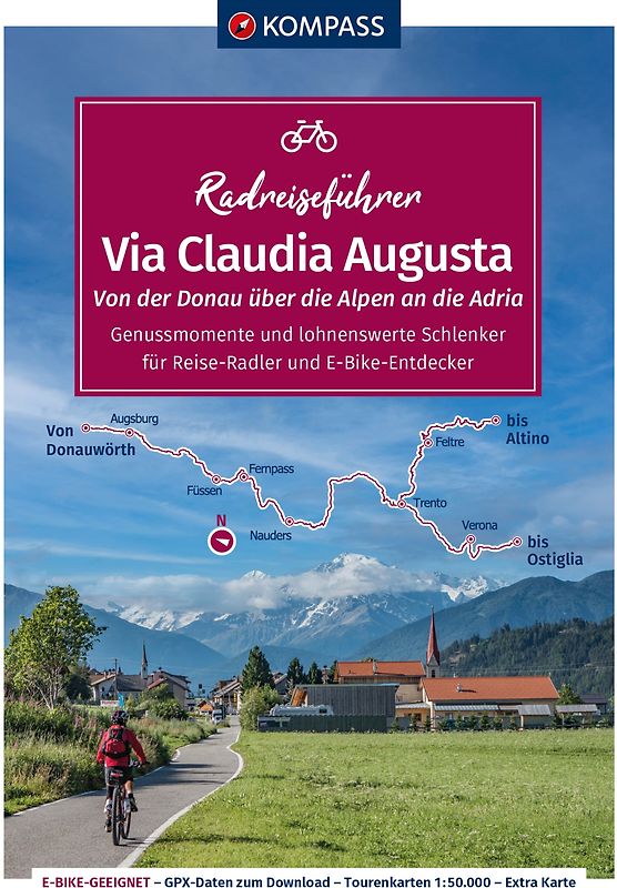 KOMPASS Radreiseführer Via Claudia Augusta