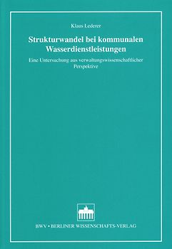 Strukturwandel bei kommunalen Wasserdienstleistungen