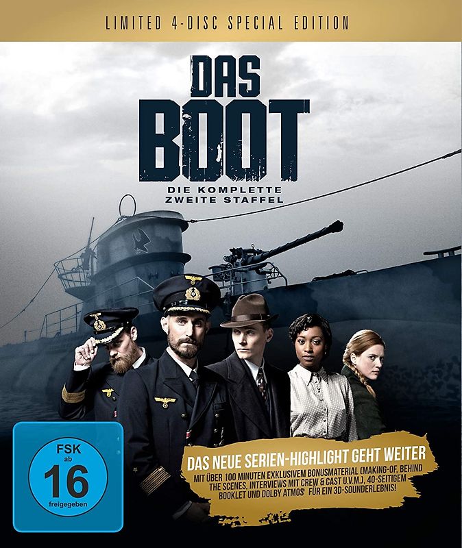 Das Boot - Die komplette zweite Staffel [Limited Special Edition, 4 Discs] Blu-ray Disc