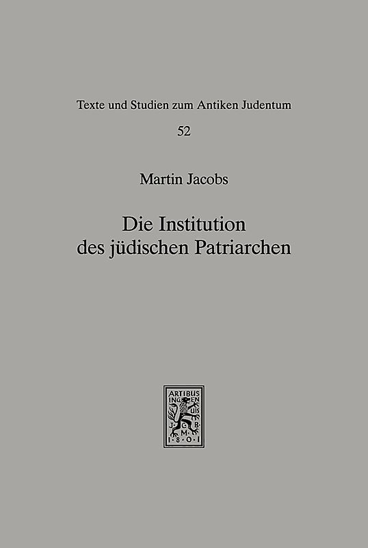 Die Institution des jüdischen Patriarchen
